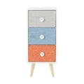 **Commode à tiroirs en tissu - Design moderne et coloré**