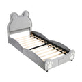 **Lit pour enfant en forme d'ours avec sommier en lattes**